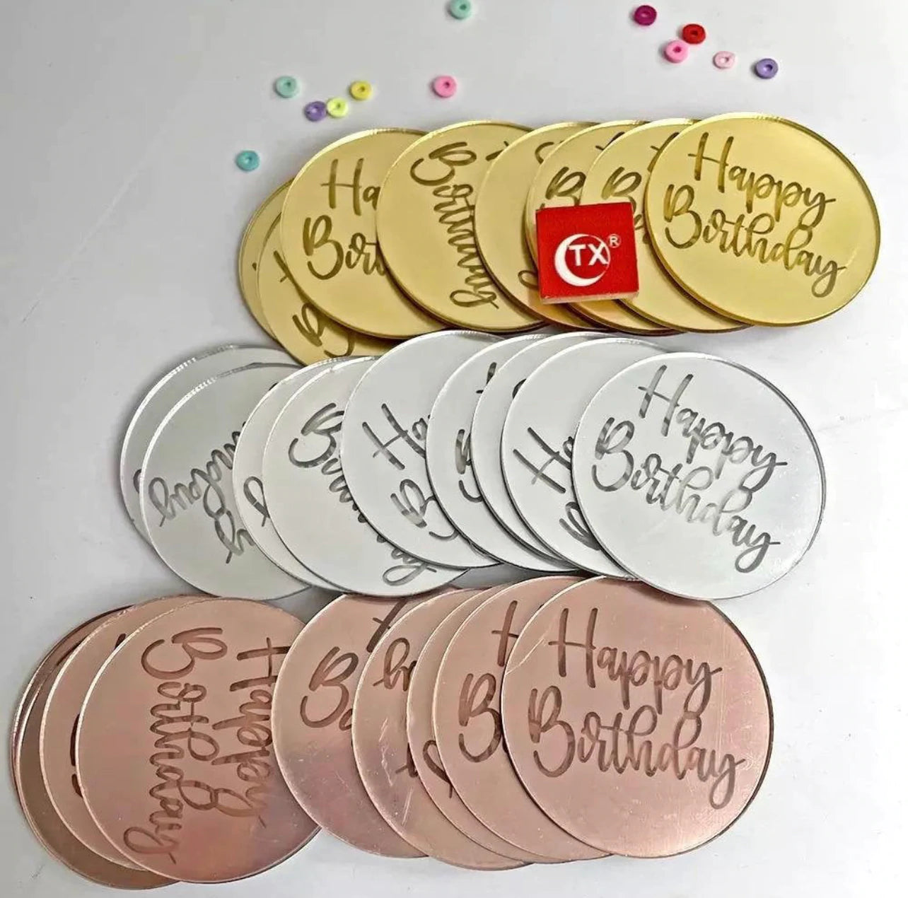 Acrylic Cupcake Toppers