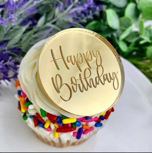 Acrylic Cupcake Toppers